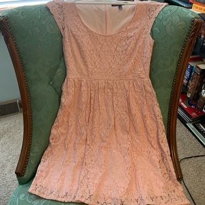 Pink lace dress